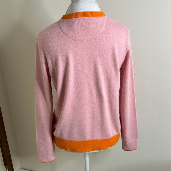 TORY BURCH SPORT PINK & Orange sweater cashmere & polyester - Picture 4 of 10